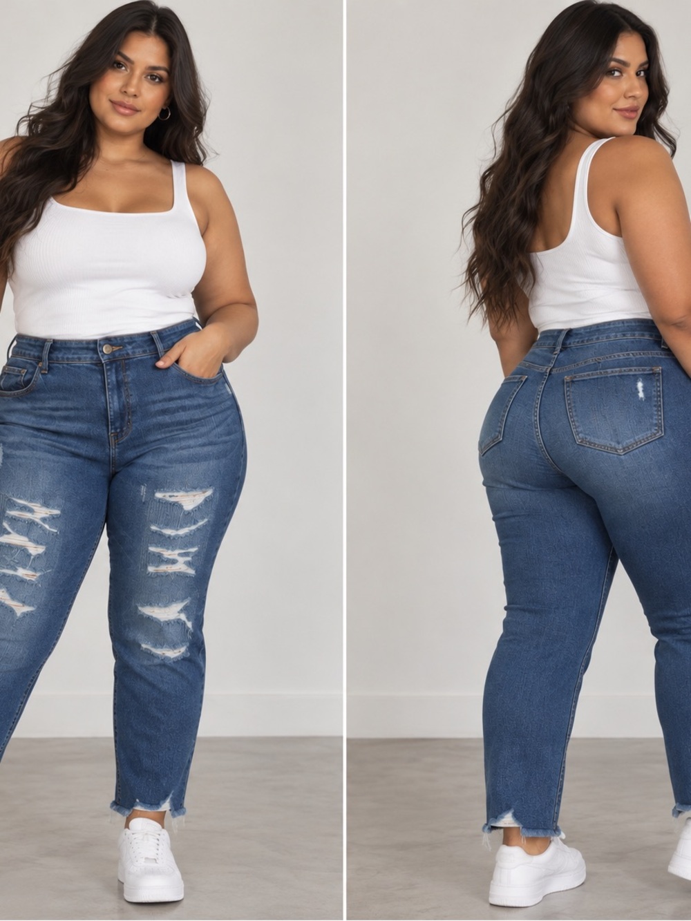 Torrid Bombshell Skinny Jeans 22S Short Distressed Premium Stretch Raw Hem